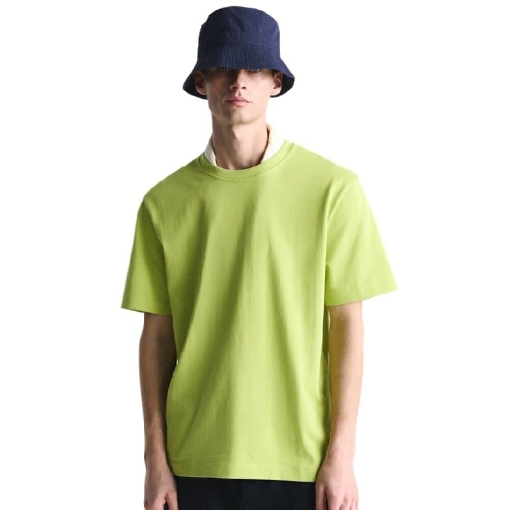 ZARA BASIC HEAVYWEIGHT T-SHIRT APPLE GREEN SIZE L  | 1887/311/912